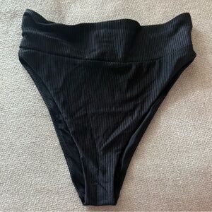 Aerie Black Cheeky Bikini Bottom